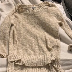 Charlotte Russe cream sweater size xs